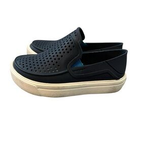 Crocs Navy Blue Citilane Roka Slip On Shoes Kids’‎ Size 7